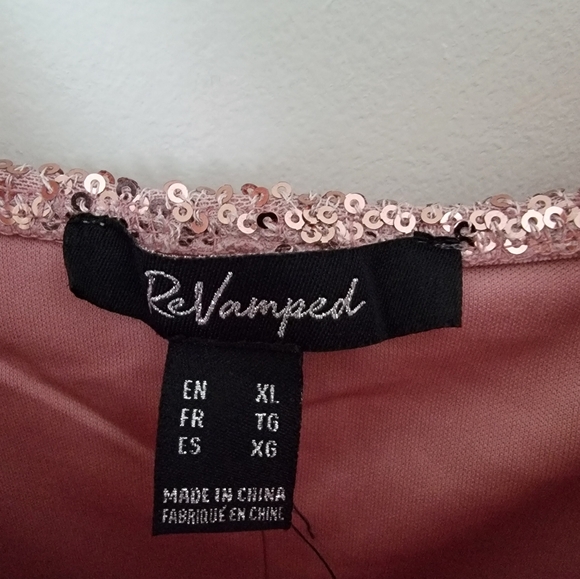 Rose Gold Sequined Dress - Picture 2 of 3
